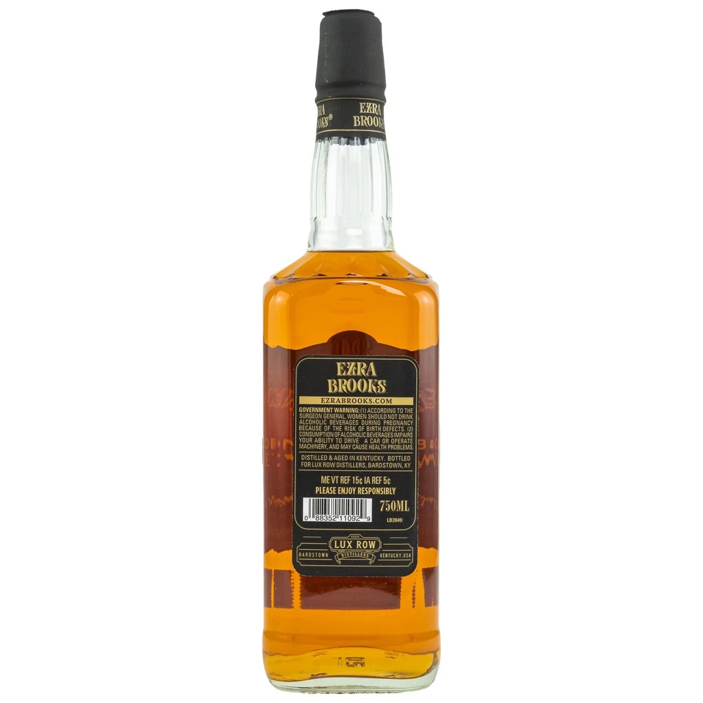  	 Ezra Brooks Kentucky Straight Bourbon 90 Proof