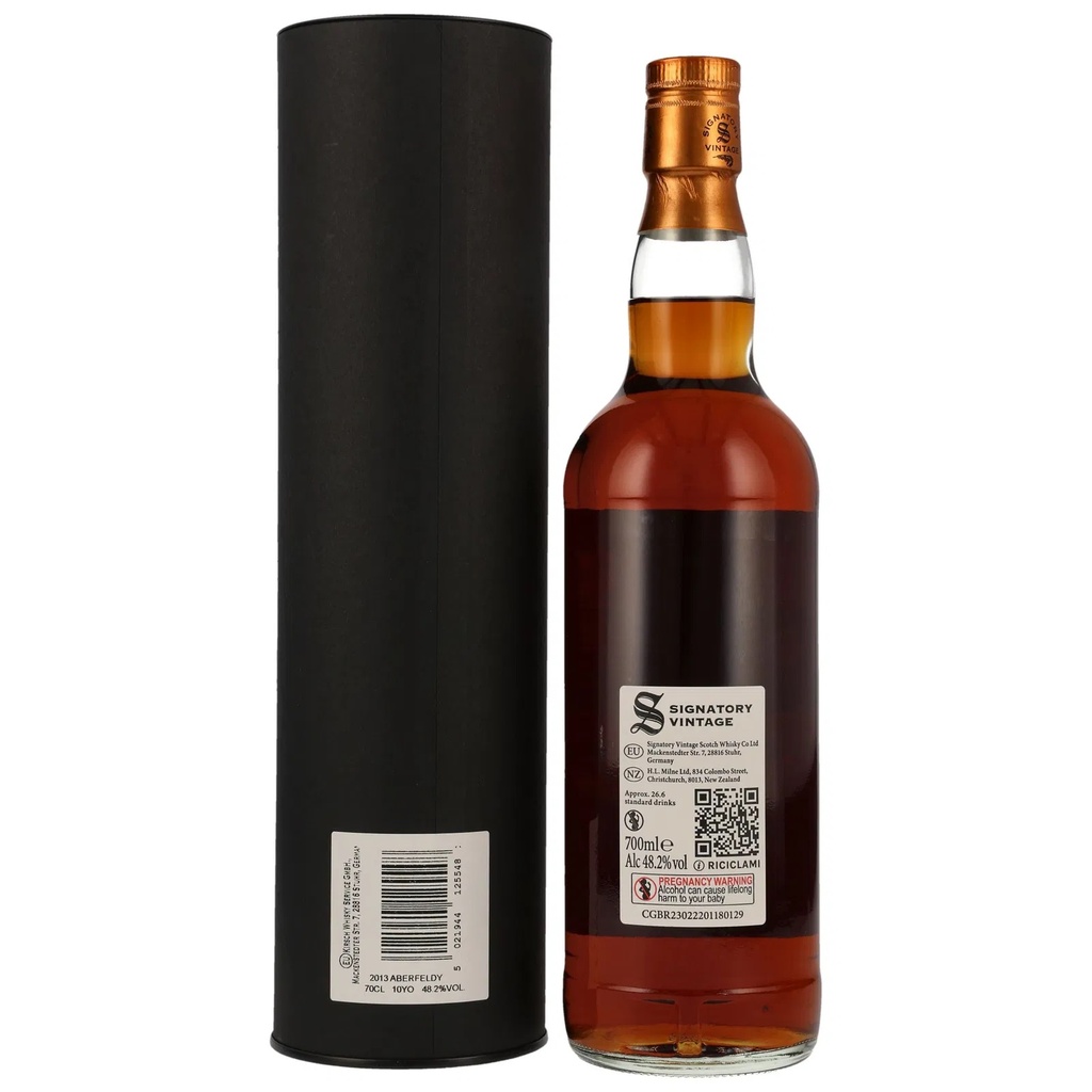 Aberfeldy 2013 - 10 Jahre Oloroso Sherry Casks Small Batch Edition #10 Signatory Vintage 48,2% Vol. 0,7l