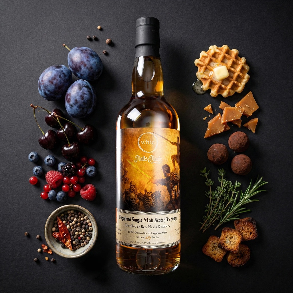 whic Malts & Magic Quest No. 4 - Ben Nevis 2014/2025 - 11 Years Old 1st Fill Oloroso Sherry Hogshead #555 56,2% Vol. 0,7l
