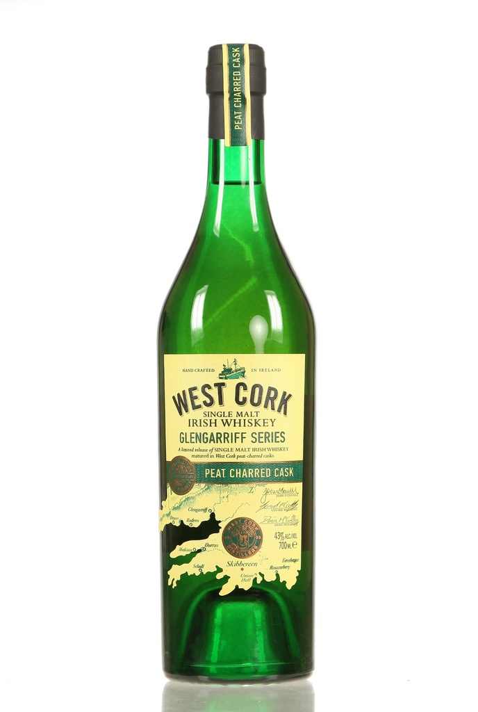 West Cork Glengarriff Series PEAT CHARRED CASK Single Malt Irish Whiskey
