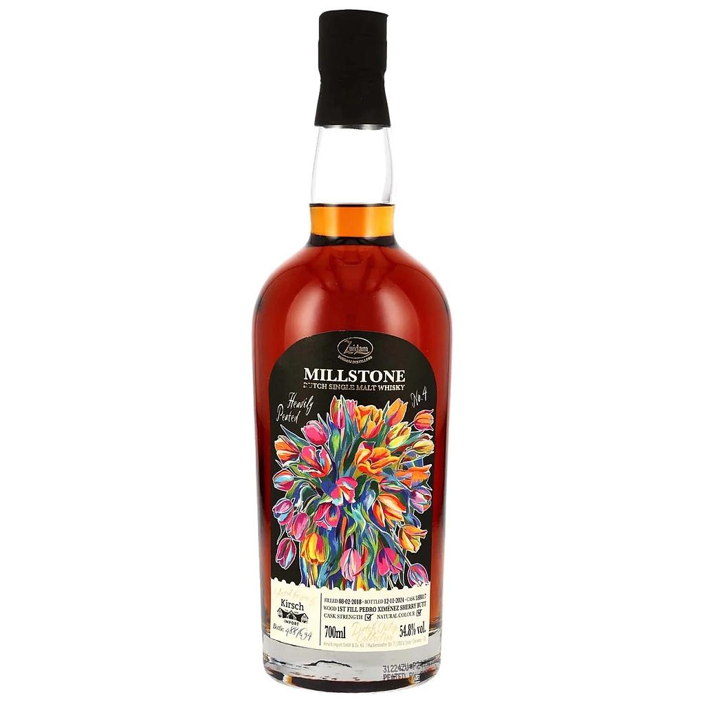 Millstone 6 Years Old - 2018/2024 - Zuidam - Dutch Tulip Collection No. 4 - Cask #18B017 - PX Sherry Butt - Dutch Single Malt Whisky 54,8% Vol. 0,7l