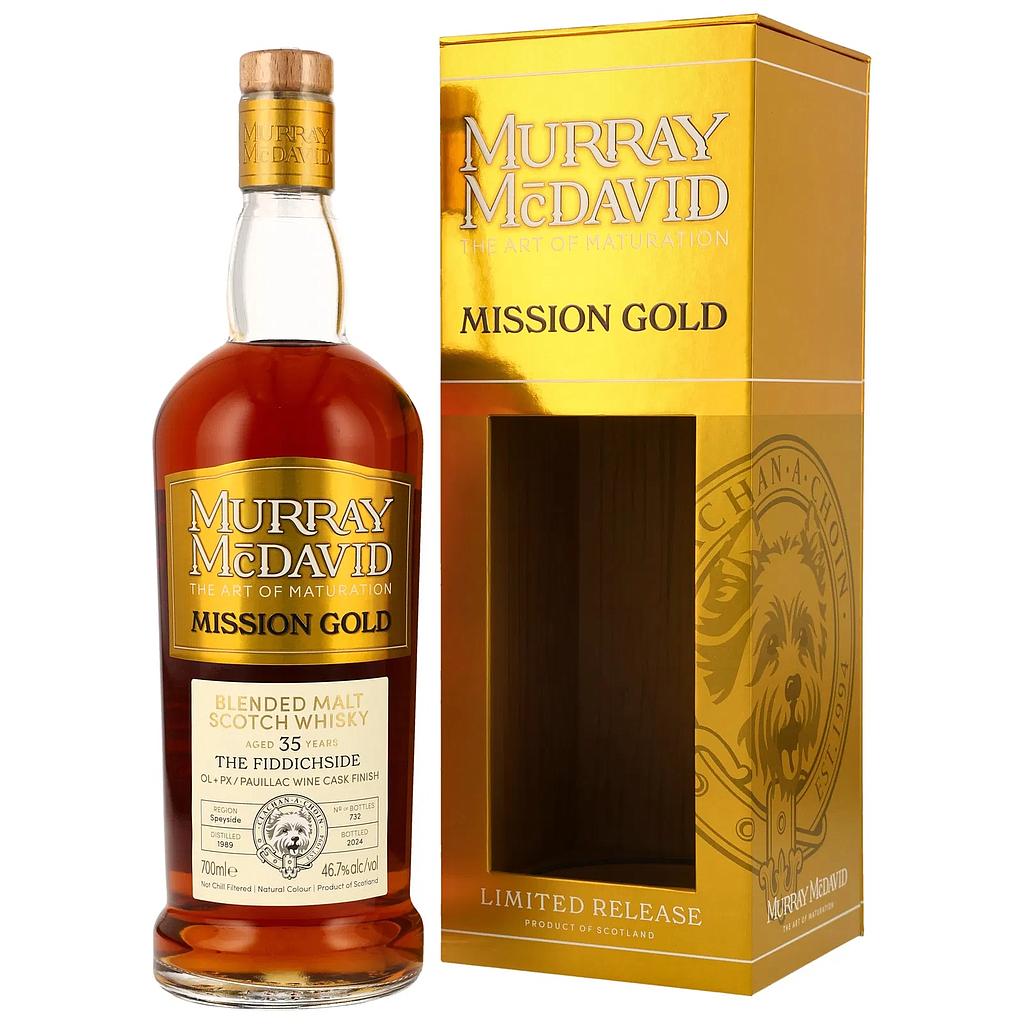 Murray McDavid 35 Years Old - 1989/2024 - The Fiddichside - Sherry & Pauillac Wine Cask Finish 46,7% Vol. 0,7l