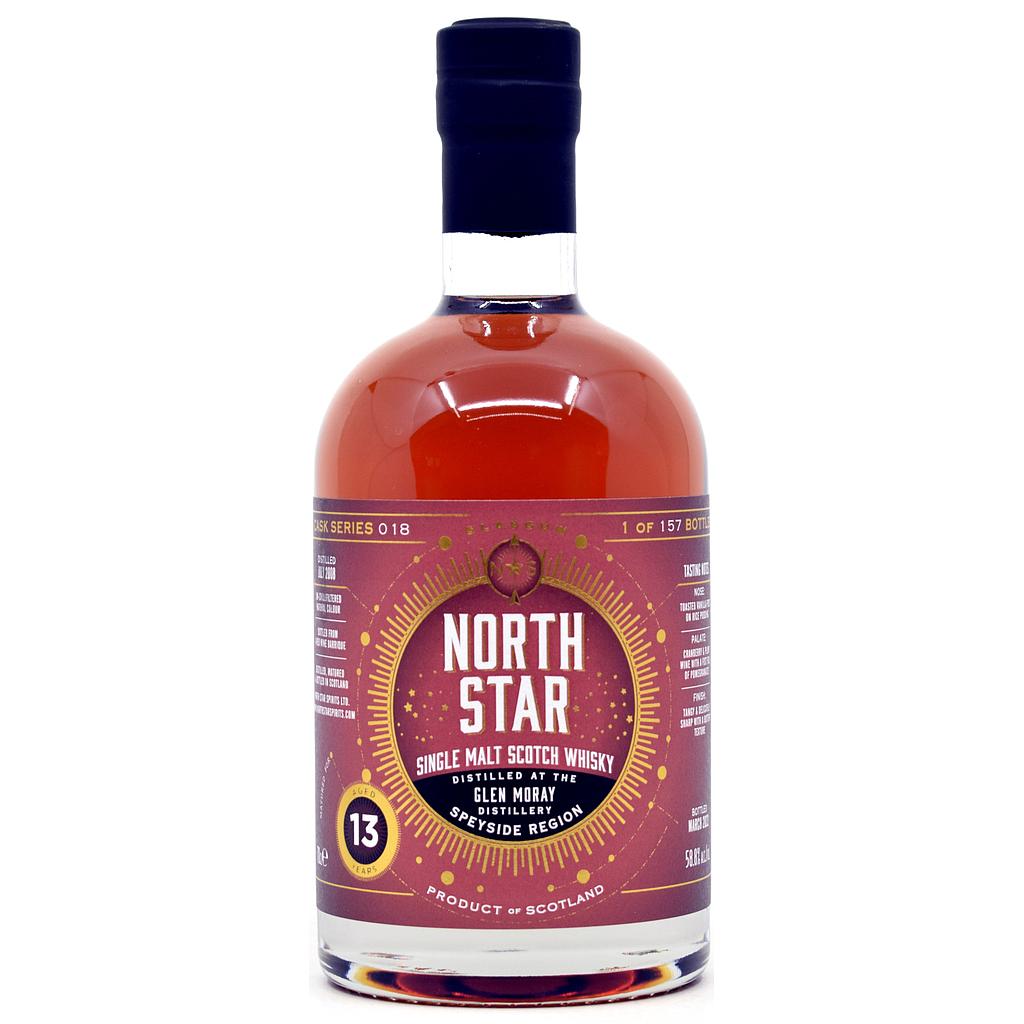 North Star Spirits - Glen Moray 2008/2022 - 13 Years Old - Red Wine Barrique - Cask Series 018 58,8% Vol. 0,7l
