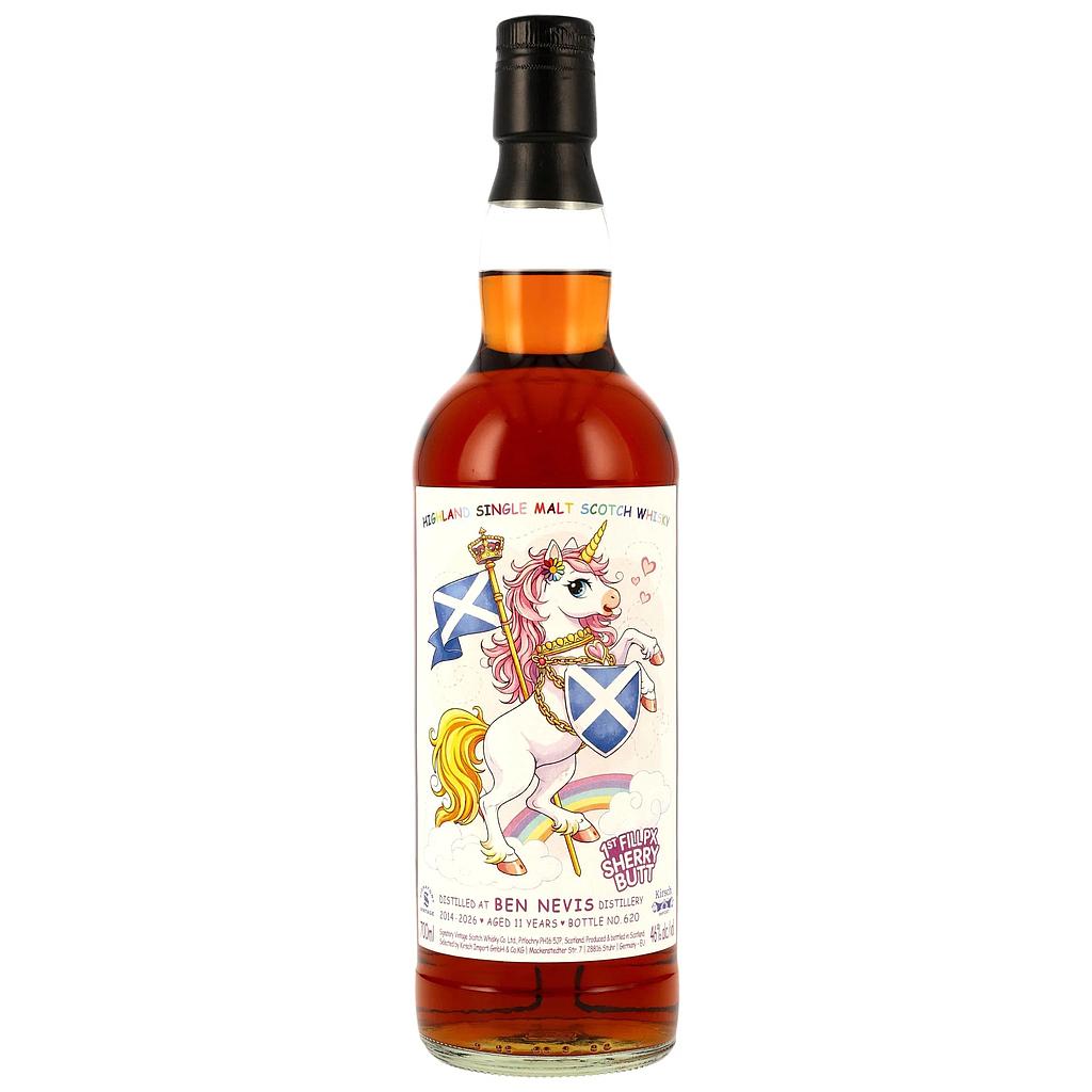 Signatory Vintage - Ben Nevis 11 Years Old 2014/2026 Unicorn 1st Fill PX Sherry Butt Single Malt Whisky 46% Vol. 0,7l