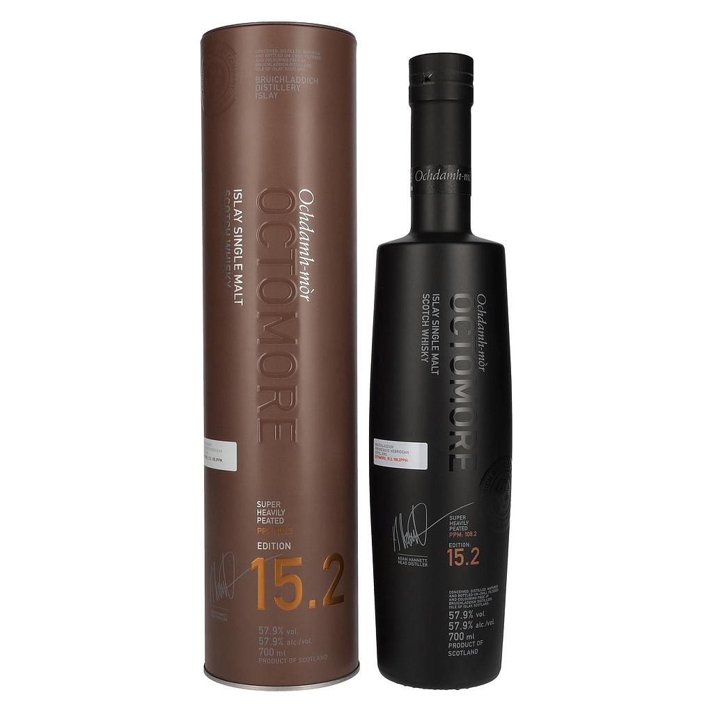 Octomore EDITION: 15.2 Super Heavily Peated Islay Single Malt 57,9% Vol. 0,7l