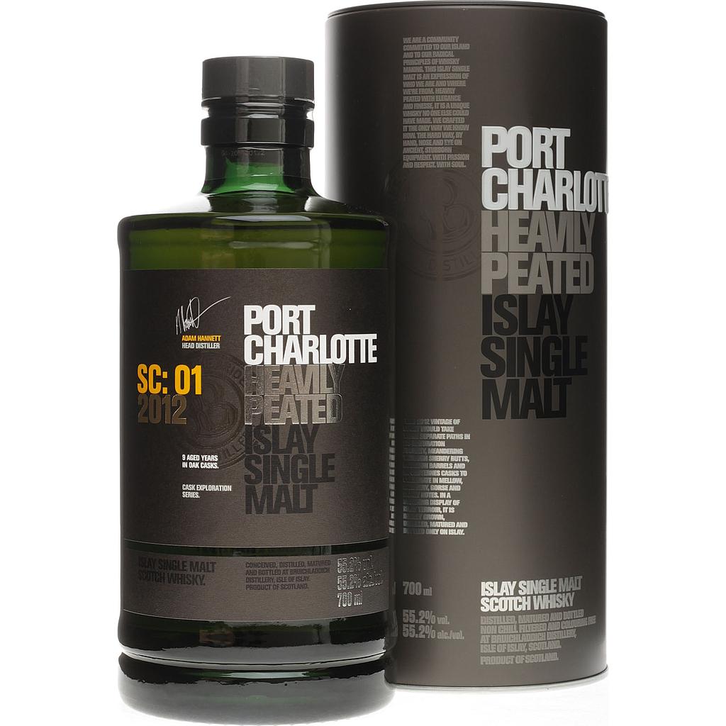 Port Charlotte SC:01 Heavily Peated Islay Single Malt 2012 55,2% Vol. 0,7l