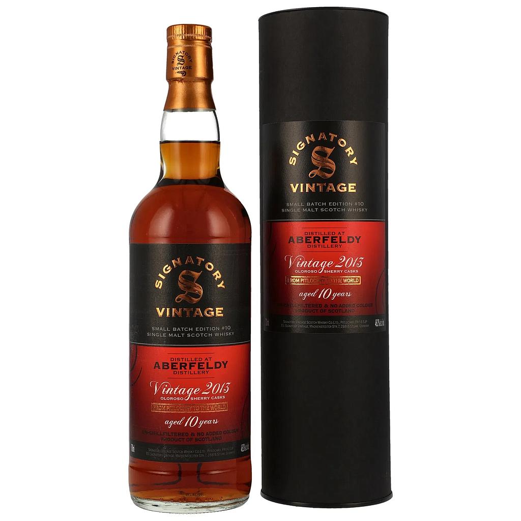 Signatory Vintage Small Batch Edition #10 - Aberfeldy 10 Years Old 2013/2024 Oloroso Sherry Casks Single Malt 48,2% Vol. 0,7l