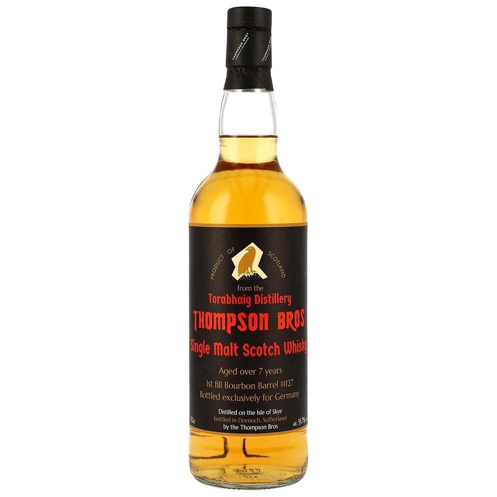 Thompson Bros - Torabhaig 7 Years Old - 2018/2025  - First Fill Bourbon Barrel - Cask #1127 - Island Single Malt Scotch Whisky 55,7% Vol. 0,7l