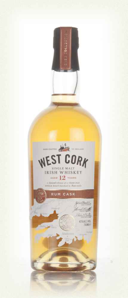 West Cork 12 Years Old Irish Whiskey Rum Cask Finish 