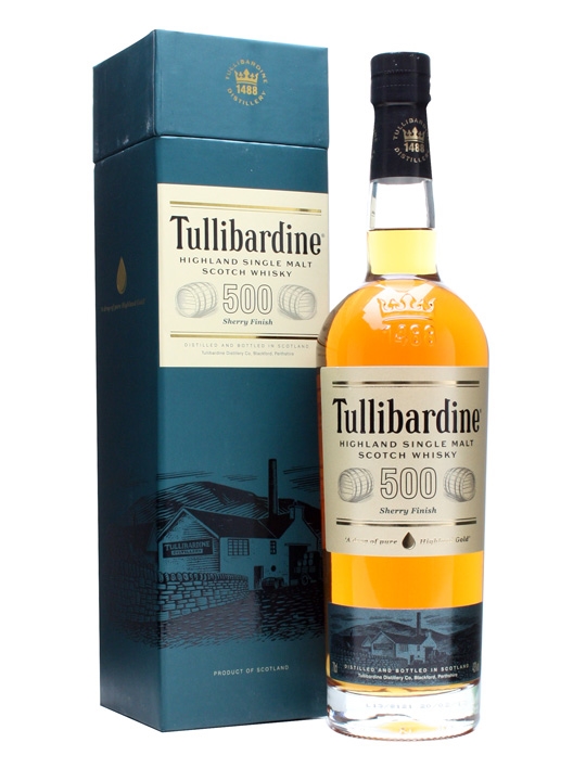 Tullibardine 500 Sherry Finish Highland Single Malt Scotch Whisky 