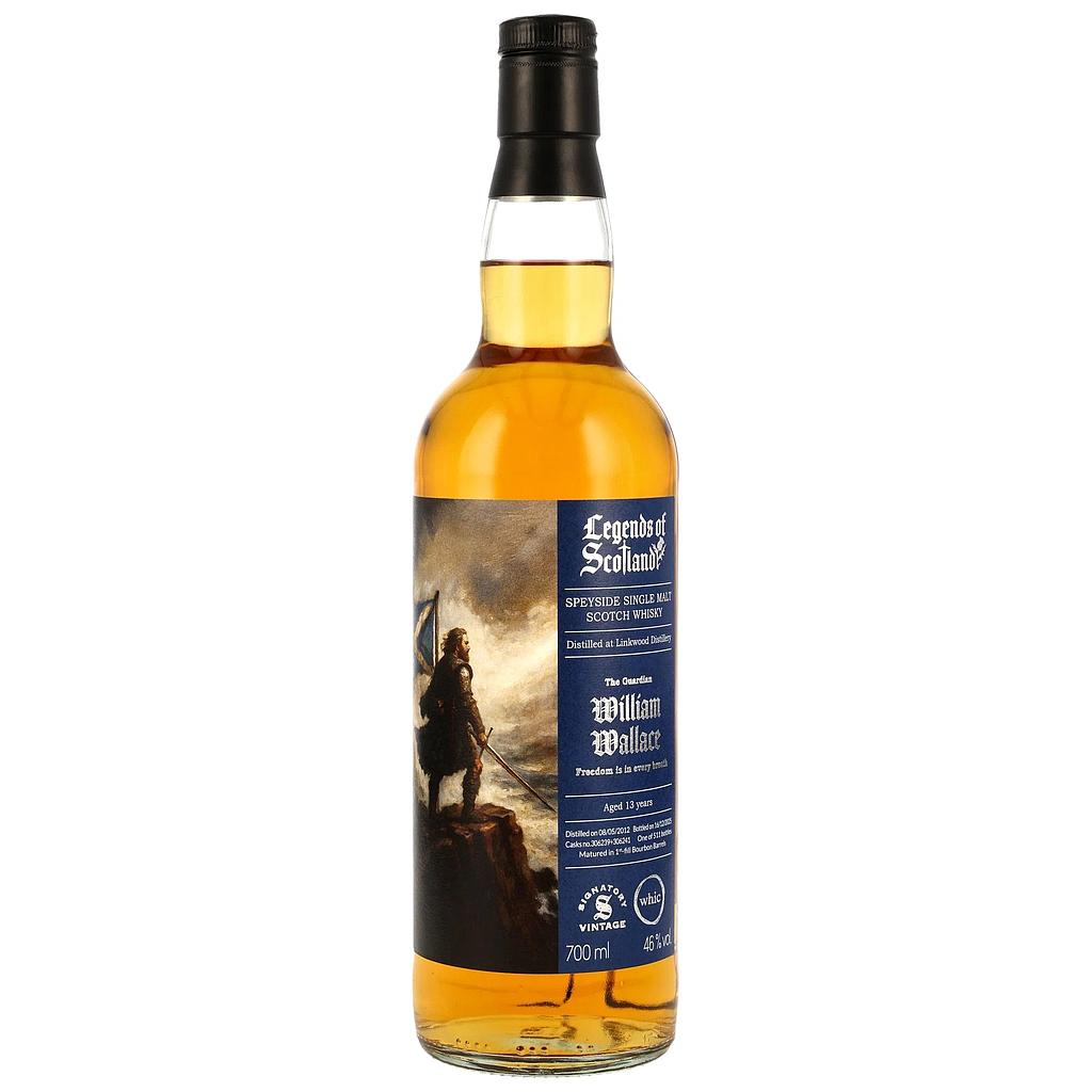 whic Legends of Scotland - William Wallace - Linkwood 2012/2025 - 13 Years Old First Fill Bourbon Barrel #306239+306241 46% Vol. 0,7l
