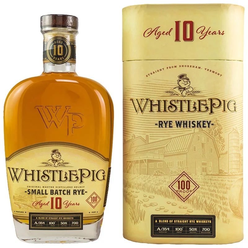 WhistlePig 10 Years Old Straight Rye Whiskey 50% Vol. 0,7l