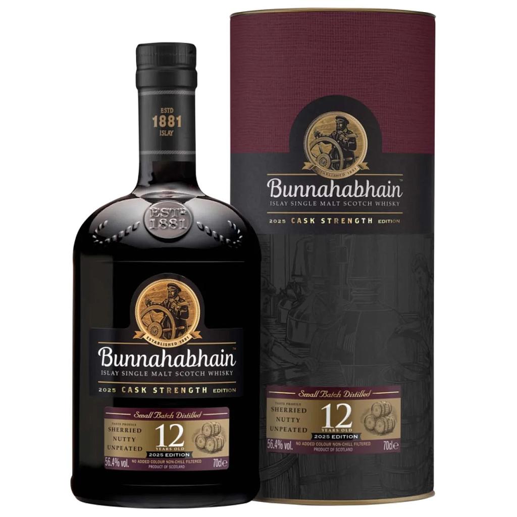 Bunnahabhain 12 Years Old - Cask Strength - 2025 Edition - Islay Single Malt Scotch Whisky 56,4% Vol. 0,7l