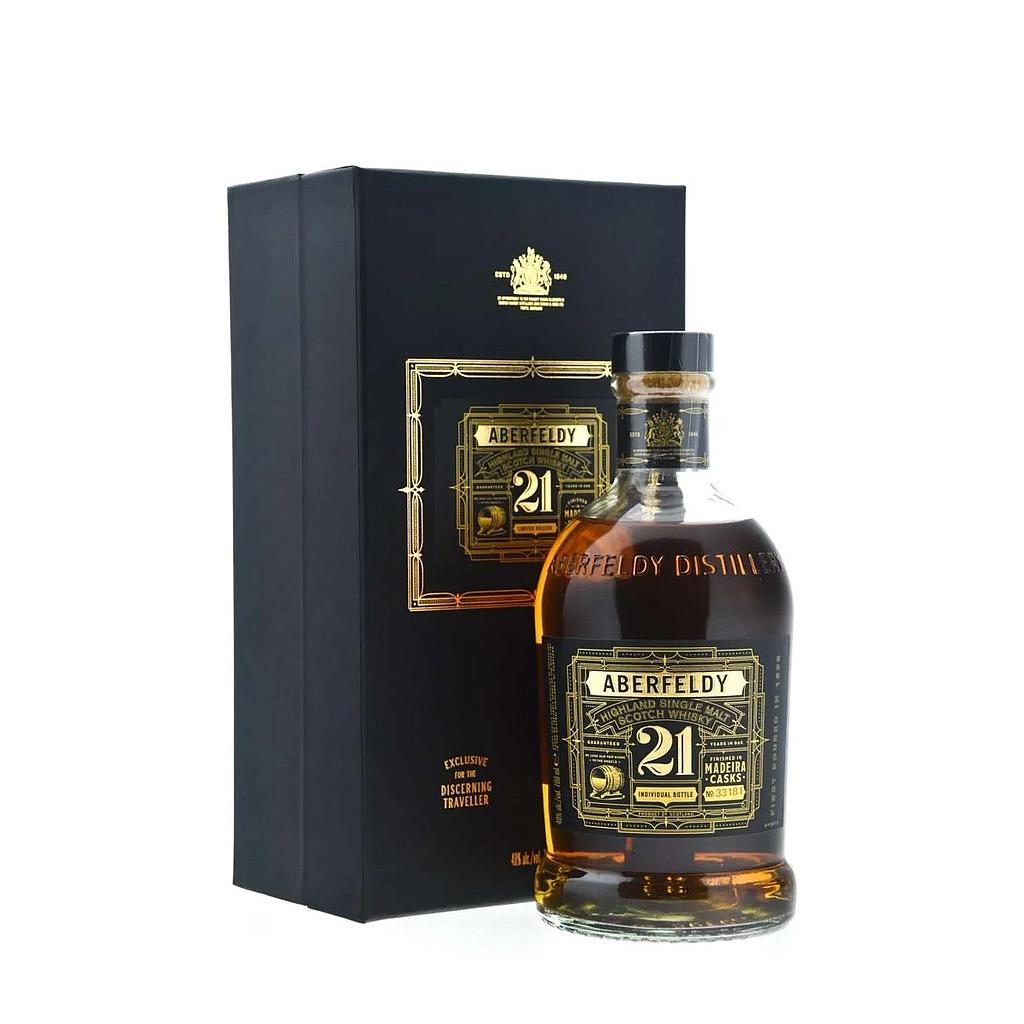 Aberfeldy 21 Years Old Highland Single Malt MADEIRA CASK FINISH 40% Vol. 0,7l