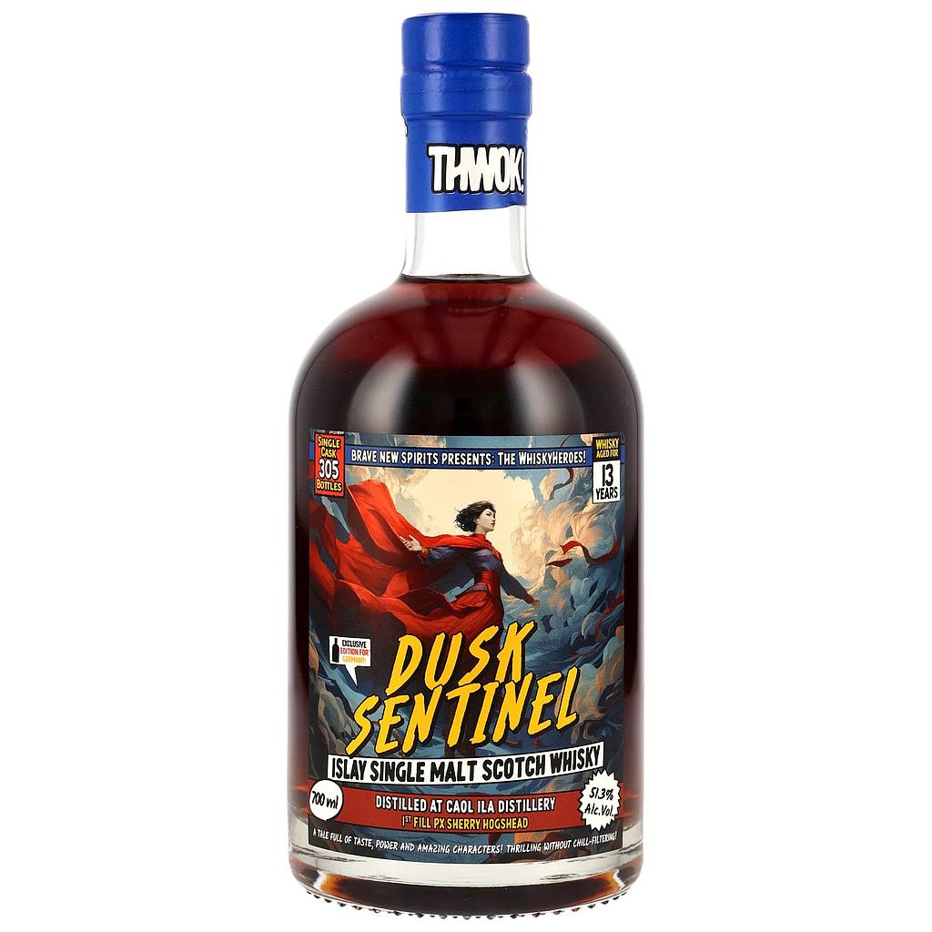Brave New Spirits - Caol Ila 13 Years Old - Dusk Sentinel - The Whisky Heroes - 1st Fill PX Sherry Hogshead - Single Malt Scotch Whisky 51,3% Vol. 0,7l