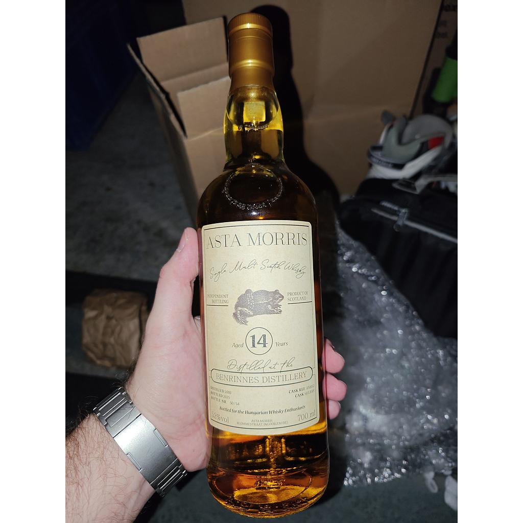Asta Morris Benrinnes 2010 - 14 Years Old Speyside Single Malt 52% Vol 0,7l