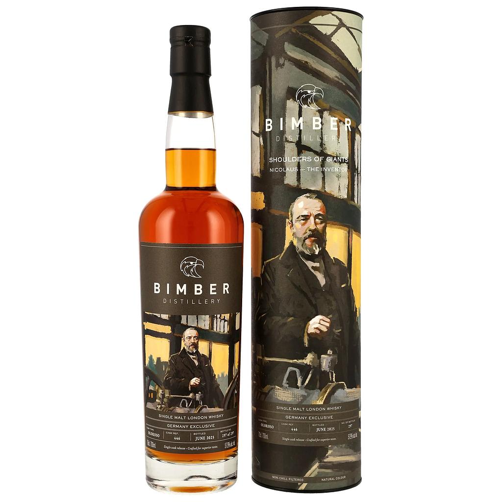 Bimber - Oloroso Cask #446 - Shoulder of Giants - Nicolaus The Investor Single Malt London Whisky 57,9% Vol. 0,7l
