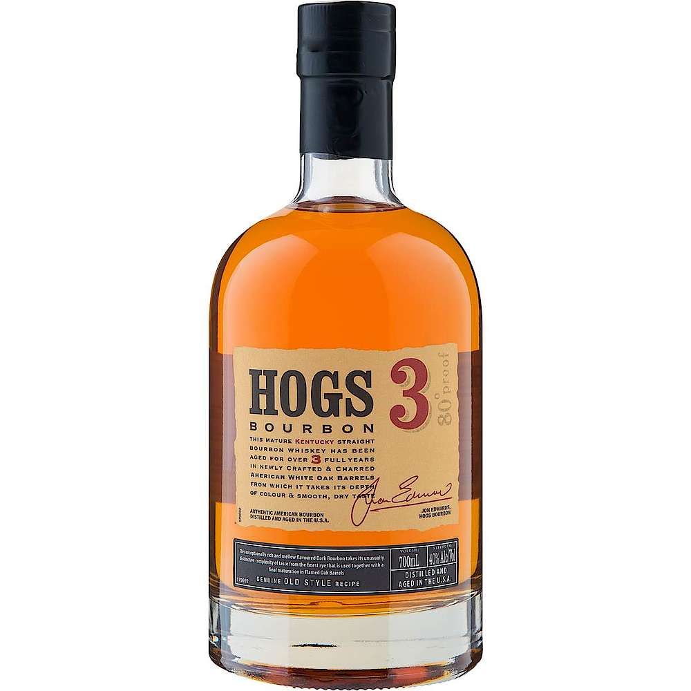 Hogs 3 Years Old Kentucky Straight Bourbon Whiskey 40% Vol. 0,7l