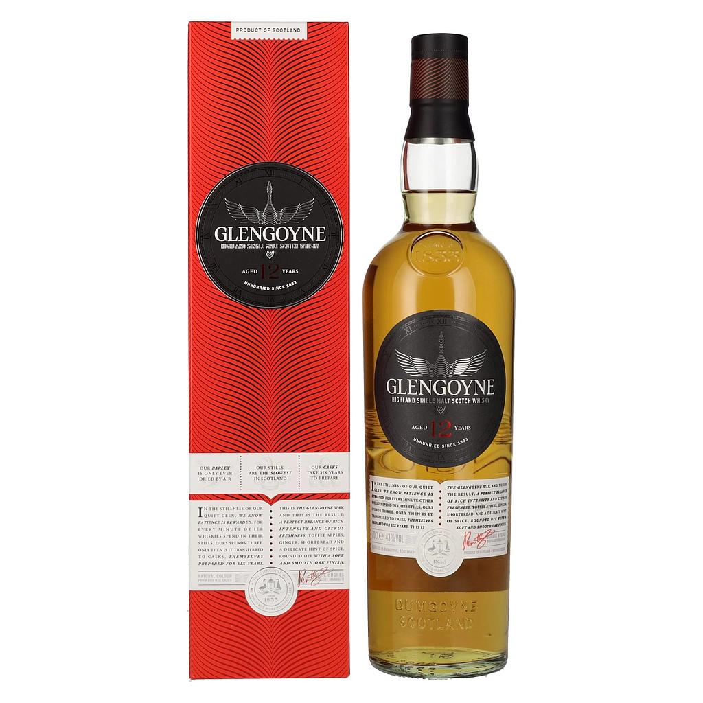Glengoyne 12 Years Old Highland Single Malt Scotch Whisky 43% Vol. 0,7l in