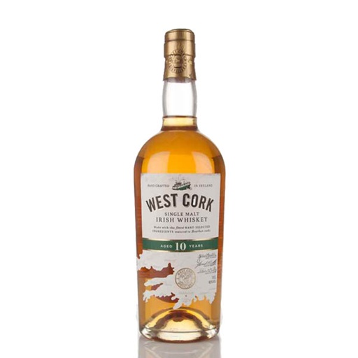 [P0001542] West Cork 10 Years Old Single Malt Irish Whiskey 