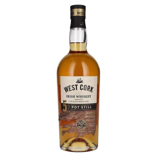 [P0001546] West Cork 5 Years Old Pot Still Irish Whiskey 43% Vol. 0,7l