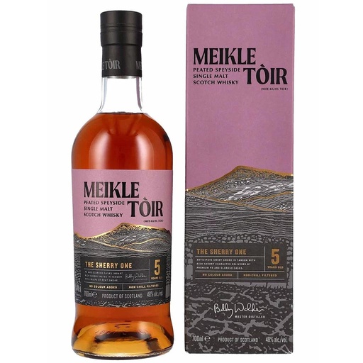[P0001587] The GlenAllachie Meikle Tòir - 5 Years Old - The Sherry One - Peated Speyside Single Malt Scotch Whisky 48% Vol. 0,7l