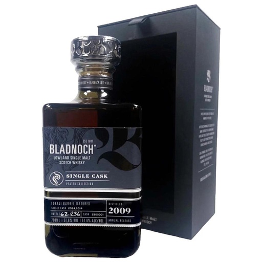 [P0000383] Bladnoch 2009 - Single Cask - Peated Collection - Tokaji Barrel Matured - Cask #2203001 - Lowland Single Malt Scotch Whisky 51,6% Vol. 0,7l