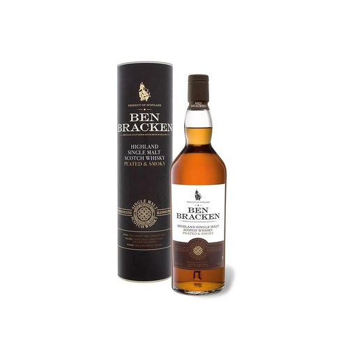 [P0000534] Ben Bracken Highland Single Malt Scotch Whisky Peated & Smoky 8 Years Old 40% Vol. 0,7l