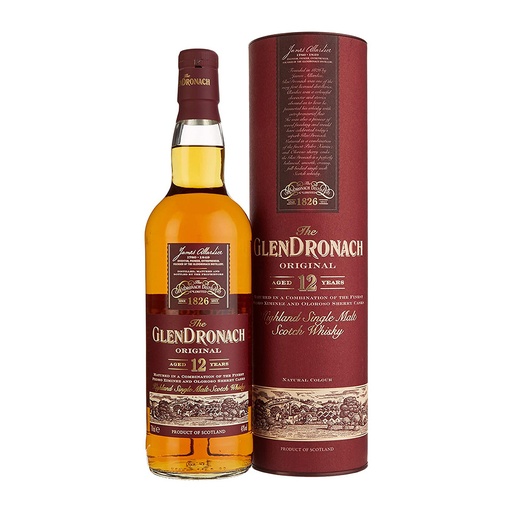[P0000785] Glendronach 12 YO Original Whisky 43% vol. 0,70l 