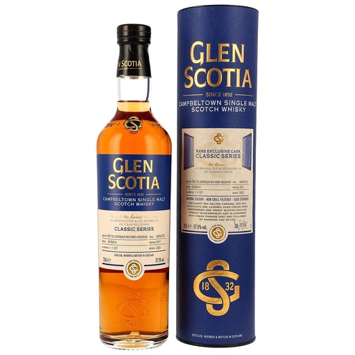 [P0000822] Glen Scotia 2017/2025 - First Fill Bordeaux Red Wine Hogshead #24/503-04 - Classic Series 5/5 57,5% Vol. 0,7l