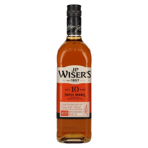 J.P. Wiser's 10 Years Old Triple Barrel Canadian Whiskey