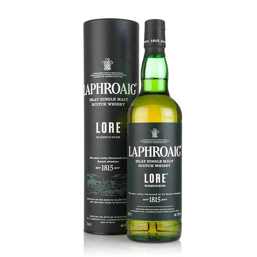 Laphroaig Lore mit Geschenkkarton alte Ausführung