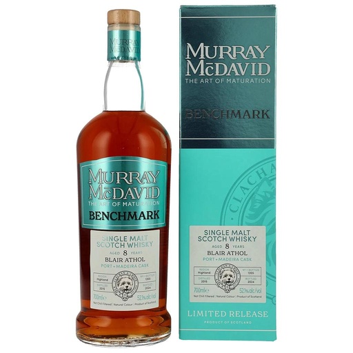 [P0001070] Murray McDavid 8 Years Old - 2015/2024 - Blair Athol - Benchmark  Series - Port & Madeira Cask 52,1% Vol. 0,7l 